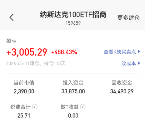 每天定投10元纳斯达克，准备定投30年